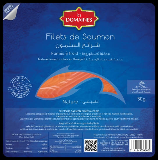 Image de Filet de saumon fumé nature - (50g)