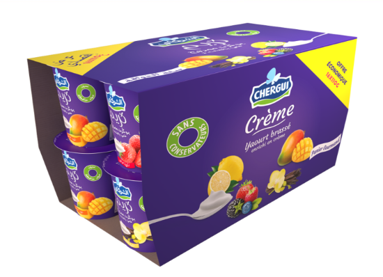 Image de Pack Crème de CHERGUI - Fruits des bois, citron, mangue, vanille (16*110g)