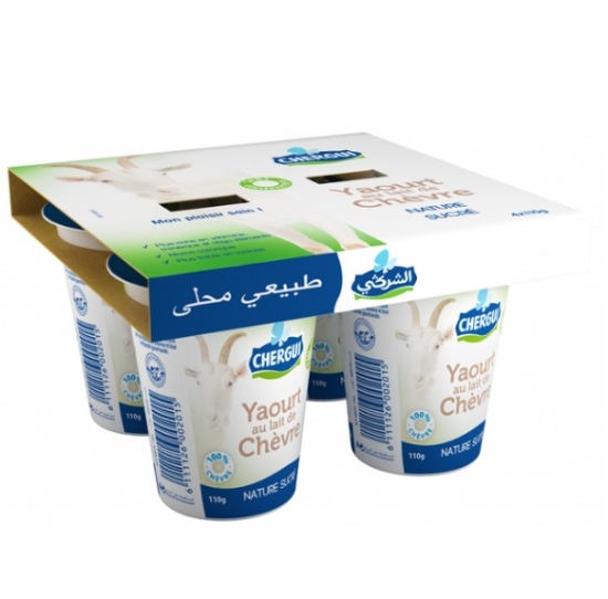 Image de Yaourt de chèvre nature sucré - (4*110g)